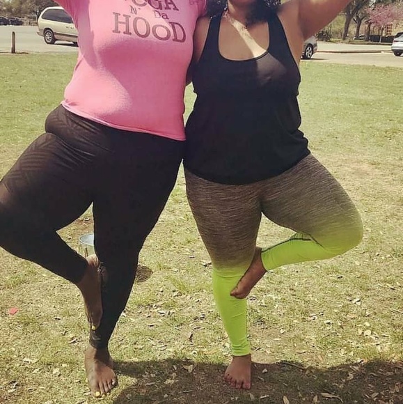 Ombre printed leggings yoga Army Green - Picture 5 of 5